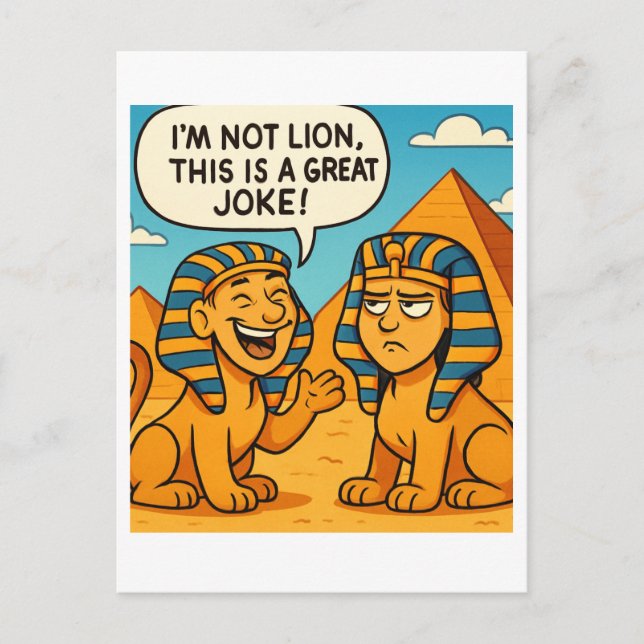 Funny egyptisk Lejon Pun | Jag är inte Lejont kort (Framsida)