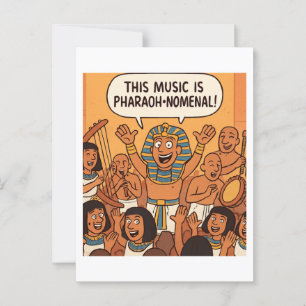 Funny egyptisk Pharaoh Pharaoh-Nomenclature Musi Vykort
