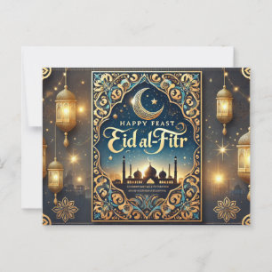 Funny Eid Mubarak - Elegant Islamic Hälsning Vykort