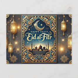 Funny Eid Mubarak - Elegant Islamic Hälsning Vykort