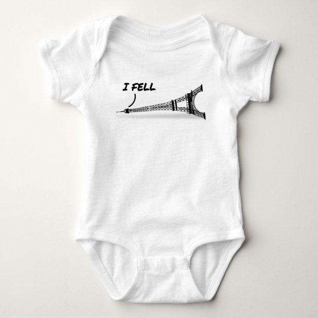 Funny Eiffel Torn Pun T-shirt (Framsida)