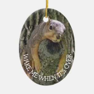 Funny ekorre jul Humor Julgransprydnad Keramik