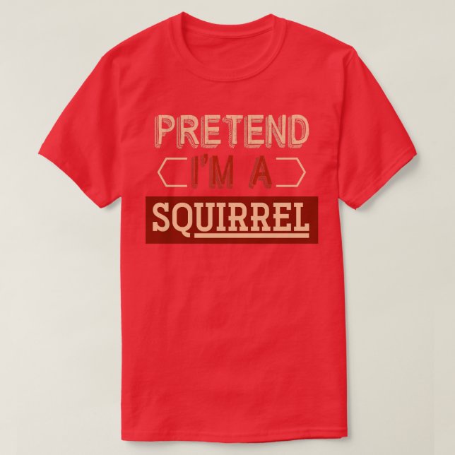 Funny ekorrel Costume Animal Gift Squirrel T Shirt (Design framsida)