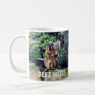 Funny ekorrel Deez Nöt Olämplig Humor Kaffemugg