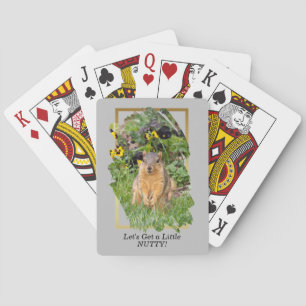 Funny ekorrel Get Nutty Quote Casinokort