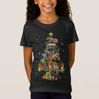 Funny ekorrel Hund Julgran Squirrel Älskare X T Shirt