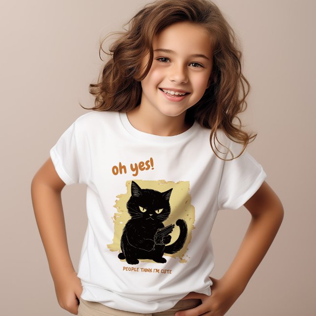 Funny Elak Cat | ROLIGT T Shirt (Skapare uppladdad)