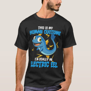 Funny Electric Eel Costume Design Djur älskare El T Shirt