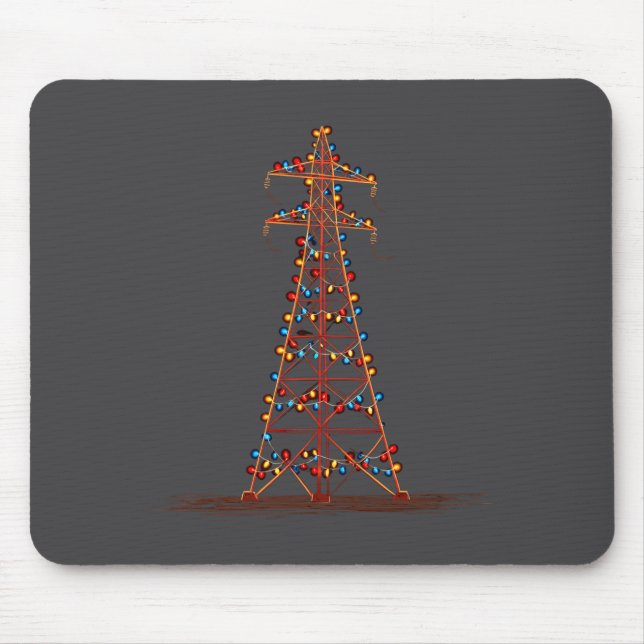 Funny Electric Pylon Christmas Graphics Lights Lov Musmatta (Framsidan)