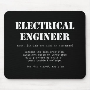 Funny Electrical Ingenjör Definition Gift Musmatta