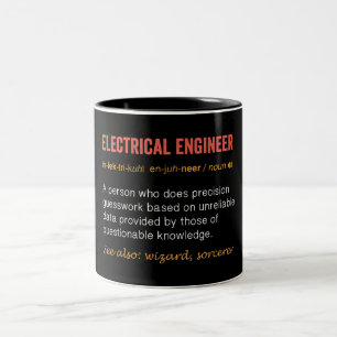 Funny Electrical Ingenjör Definition Två-Tonad Mugg
