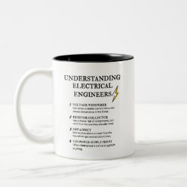 Funny Electrical Ingenjör Definitions Två-Tonad Mugg