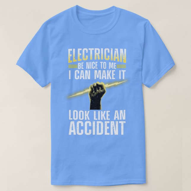 Funny Electrician Art För manar Women Professionel T Shirt (Design framsida)