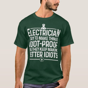 Funny Electrician Art Manar Pappa Lineman Electron T Shirt