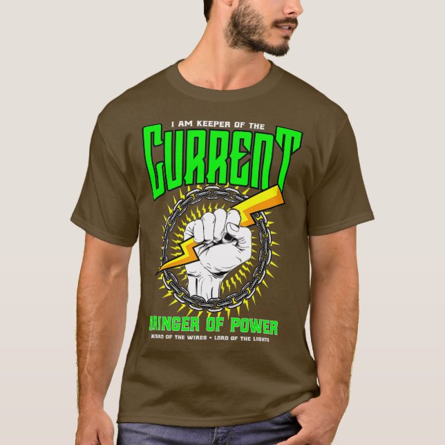 Funny Electrician Gift Electrical Ingenjör T Shirt (Framsida)