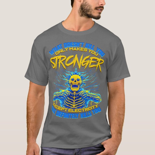 Funny Electrician Gift for Electrical Ingenjör T Shirt (Framsida)
