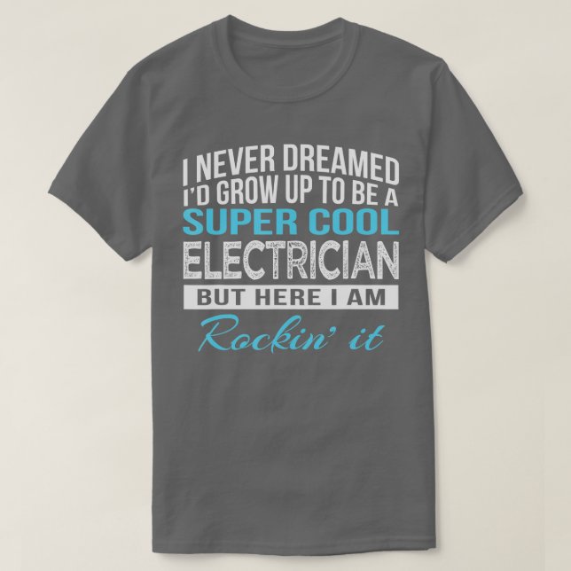 Funny Electrician Gift T Shirt (Design framsida)