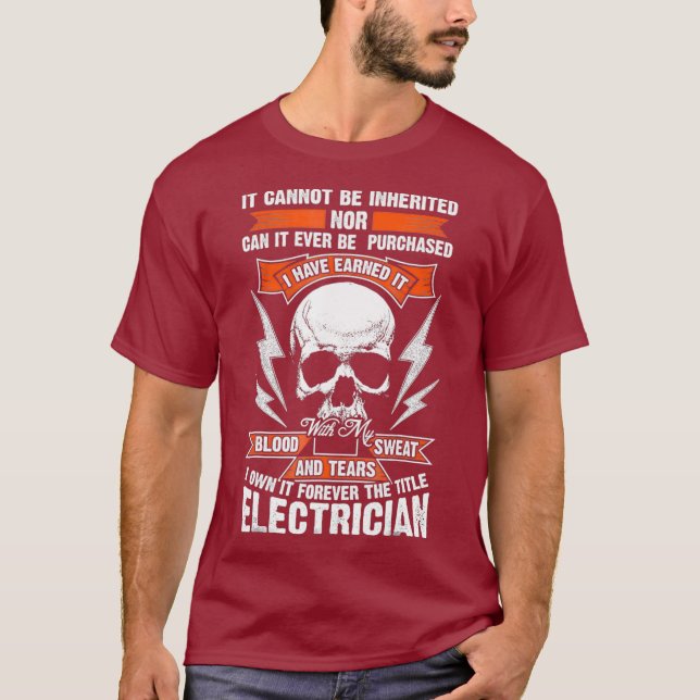 Funny Electrician Gift Underbar Union Member (2) T Shirt (Framsida)