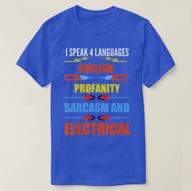Funny Electrician Joke Electrical Speak Quote Gif T Shirt (Design framsida)