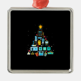 Funny Electrician Julgran Julgransprydnad Metall