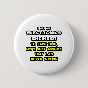 Funny Electronics Ingenjör T-Shirts och Gifts Knapp