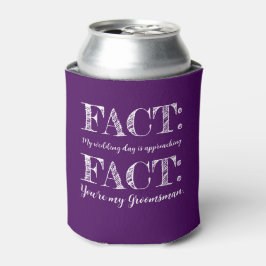 Funny & Elegant Fact Groomsman Frieri Lila