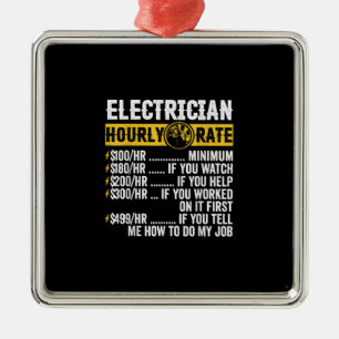 Funny elektrisk apparat, timtaxerat Manar Julgransprydnad Metall