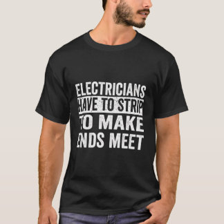 Funny elektrisk design för Coola Electrician T Shirt