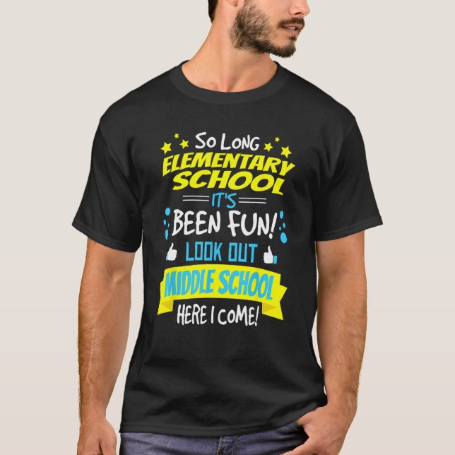 Funny Elementary School Shirt 6e Klass Studenten T (Framsida)