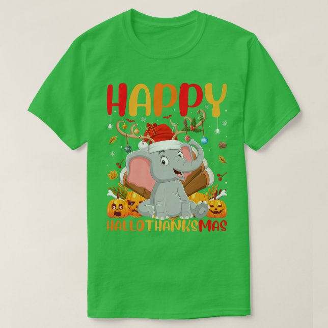 Funny Elephant Animal Lover Cute Elephant HelloTha T Shirt (Design framsida)