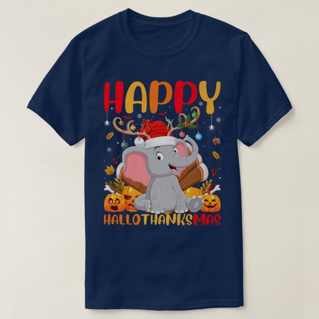 Funny Elephant Animal Lover Cute Elephant HelloTha T Shirt (Design framsida)