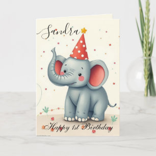 Funny Elephant Grattis på födelsedagen Card Kort