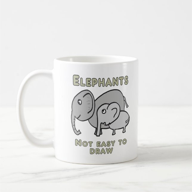 Funny Elephants Kaffemugg (Vänster)