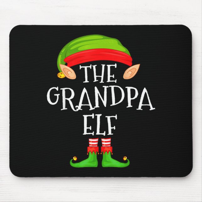 Funny Elf Family Christmas Grandpa Elf Sweater Mat Musmatta (Framsidan)