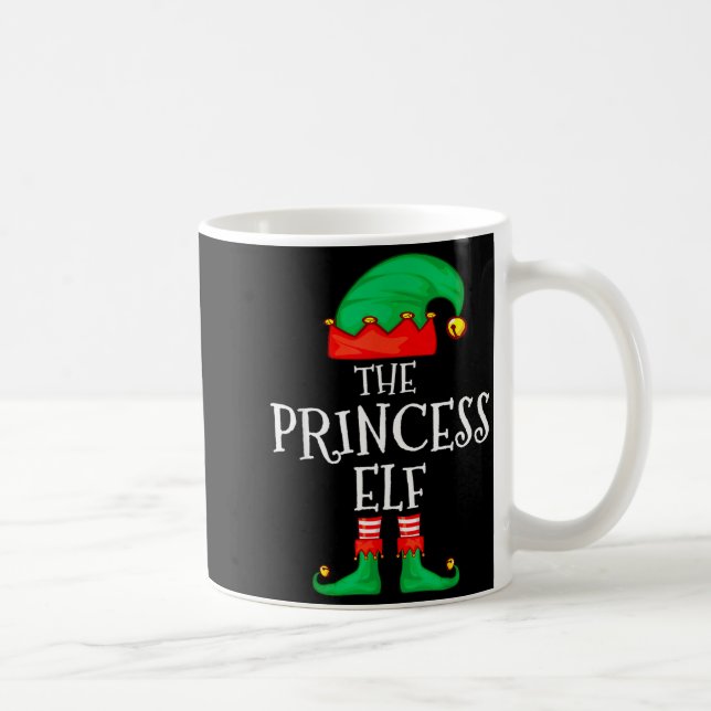 Funny Elf Family Christmas Princess Elf Sweater Me Kaffemugg (Höger)