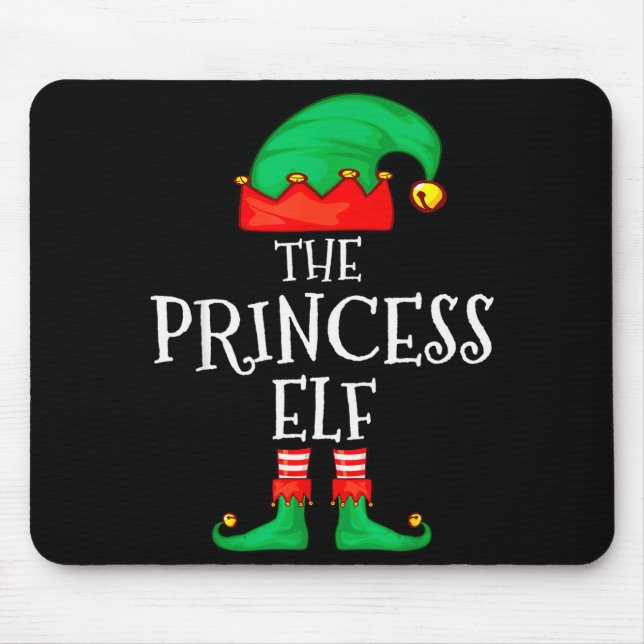 Funny Elf Family Christmas Princess Elf Sweater Me Musmatta (Framsidan)