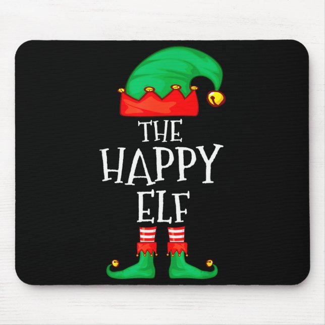 Funny Elf Family Christmas The Happy Elf Sweater M Musmatta (Framsidan)