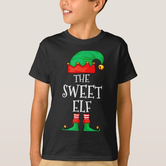 Funny Elf Family Christmas The Sweet Elf Sweater M T Shirt (Framsida)