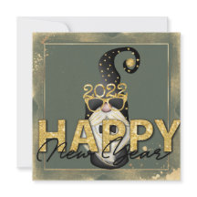 Funny Elf Guld Glitter Anpassningsbar-skript, plat