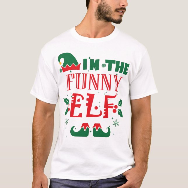 FUNNY ELF T SHIRT (Framsida)