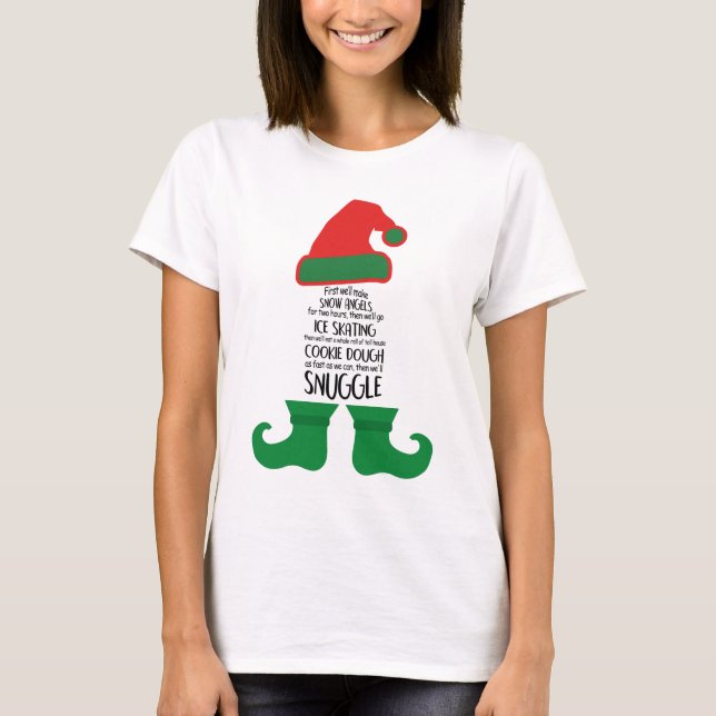 Funny Elf T Shirt (Framsida)