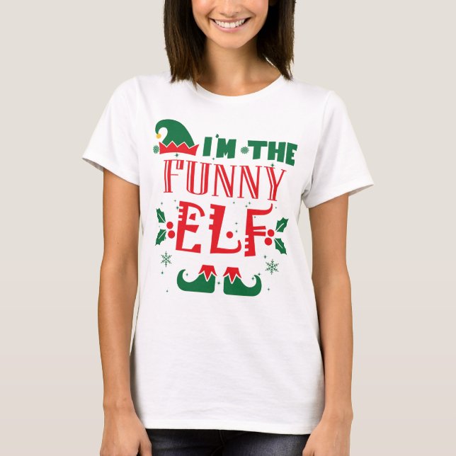 FUNNY ELF T SHIRT (Framsida)