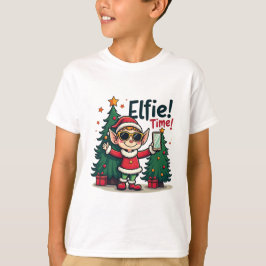 Funny Elfie jul Shirt för barn T