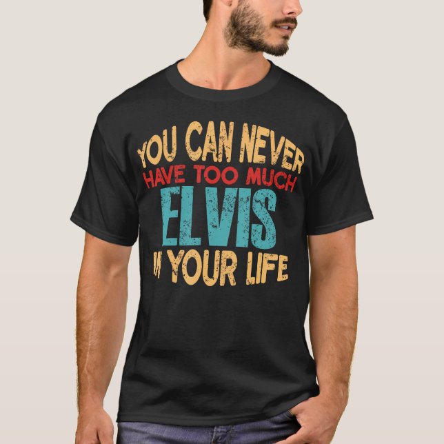 Funny Elvis Personlig Tshirt First Namn Joke I T Shirt (Framsida)