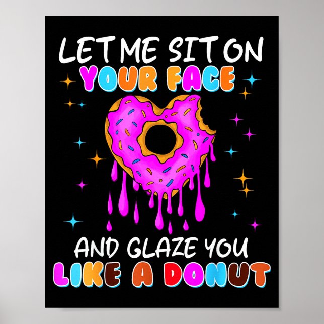 Funny Embarring Donut Dirty Shirts For Women Adult Poster (Framsidan)