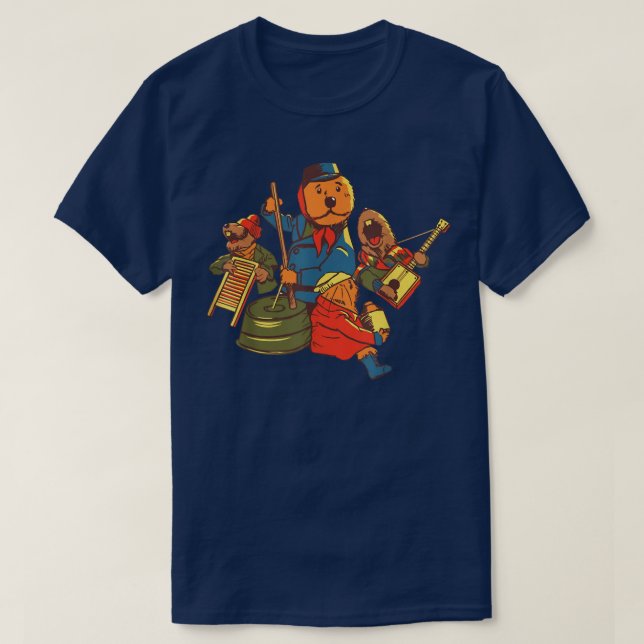 Funny Emmet Otter Christmas Jug Band 1977 Cartoon  T Shirt (Design framsida)