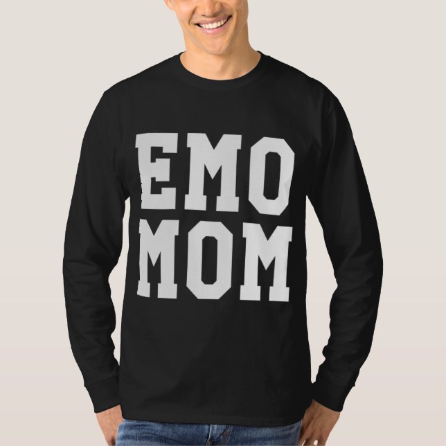 Funny Emo Mamma Goth Punk Mors dag Gift T Shirt (Framsida)