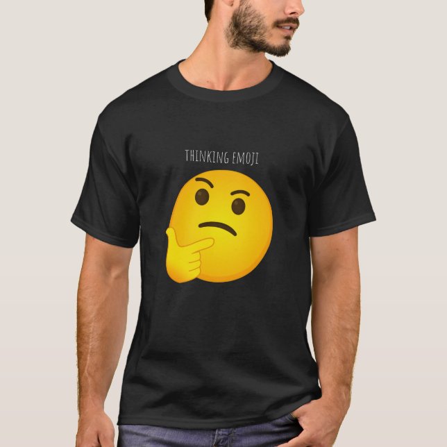 Funny emoji ansikte T-Shirt (Framsida)