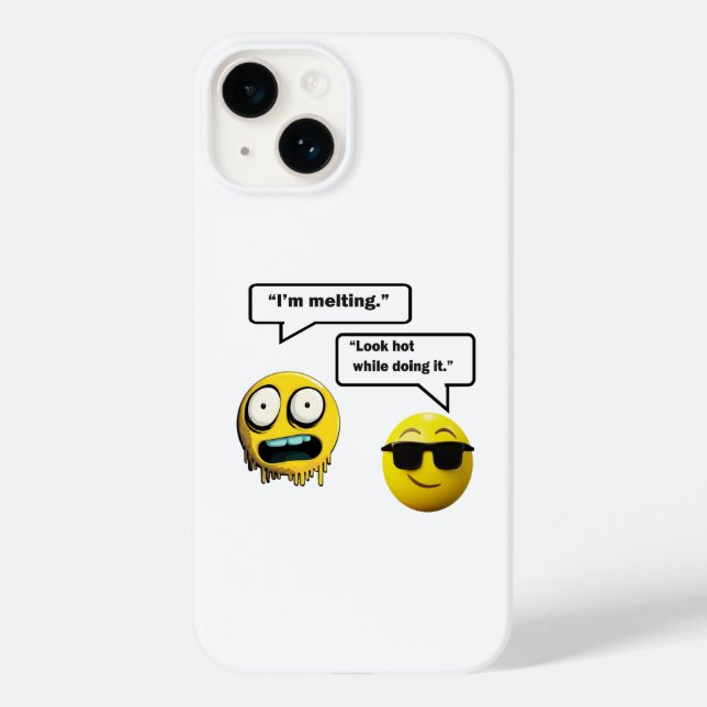 Funny Emoji iPhone / iPad Case (Baksida)