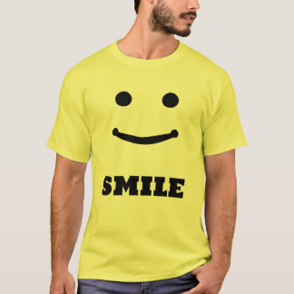 Funny Emoji leende ansikte T Shirt